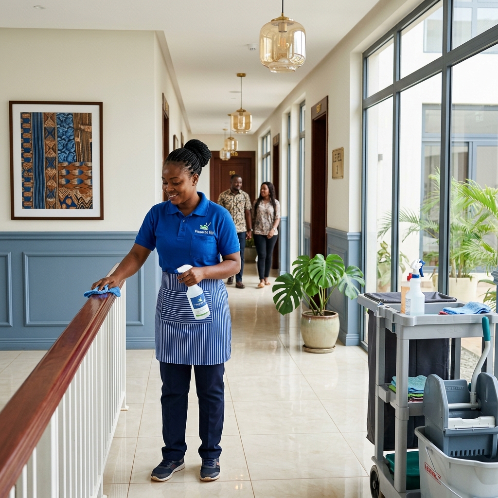 Nettoyage et entretien des parties communes et immeubles à Yaoundé